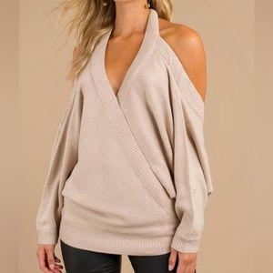 Tobi Tan Wrap Top